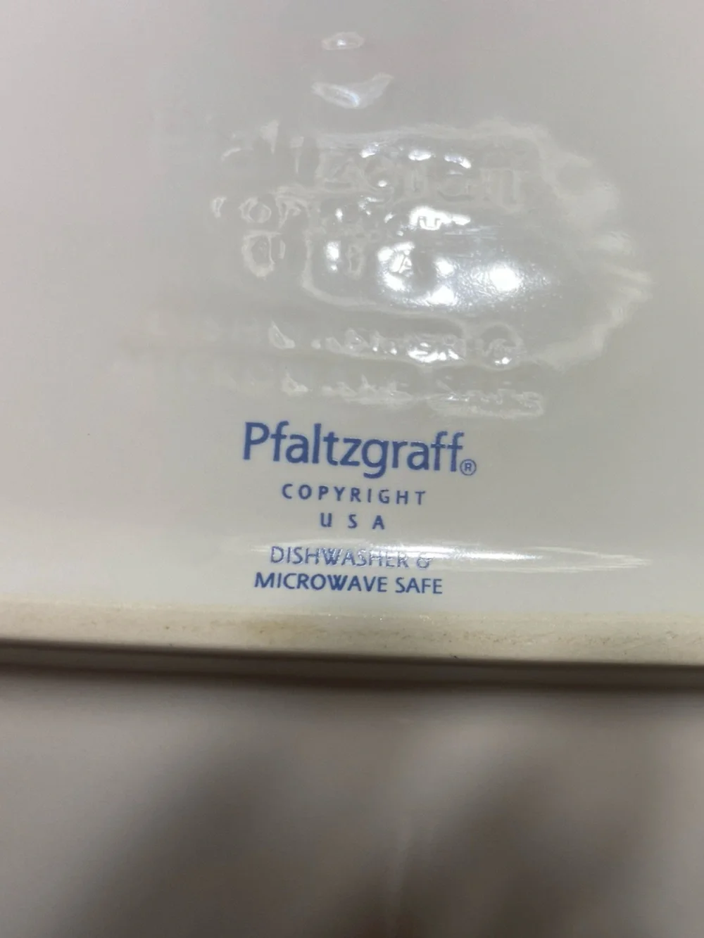 Pfaltzgraff Grapevine Serving Platter with Purple Grape and Green Leaf  EUC